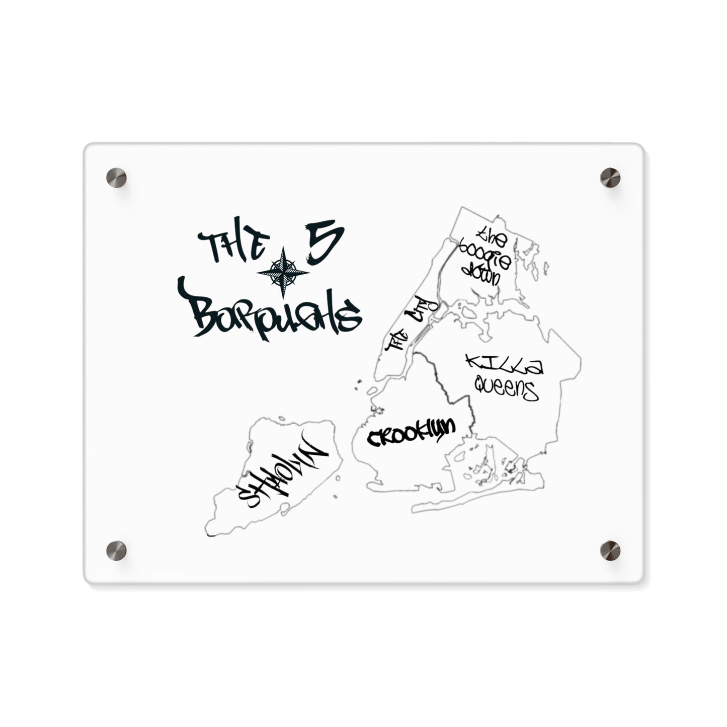 Acrylic- 5 Boroughs